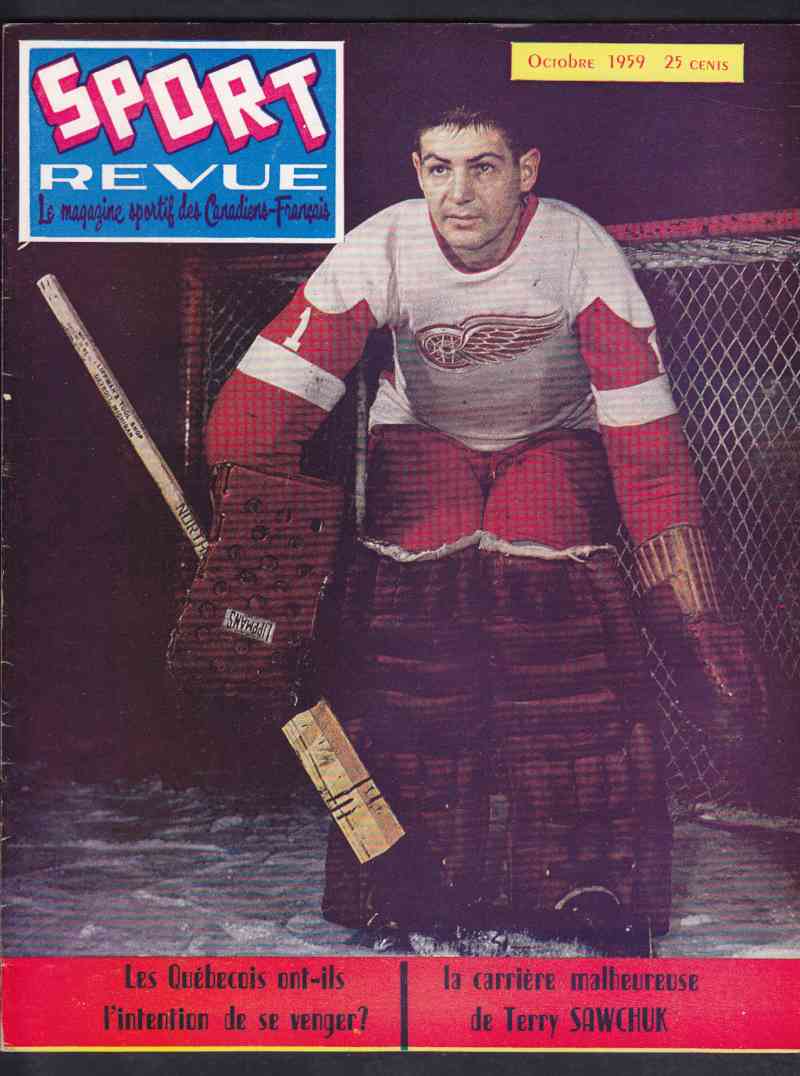 1959 LES SPORTS FULL MAGAZINE T.SAWCHUK ON COVER photo