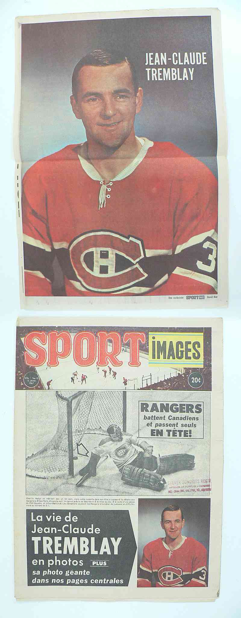 1967 SPORT IMAGES FULL MAGAZINE J.C.TREMBLAY POSTER photo 1967 SPORT IMAGES FULL MAGAZINE J.C.TREMBLAY POSTER photo
