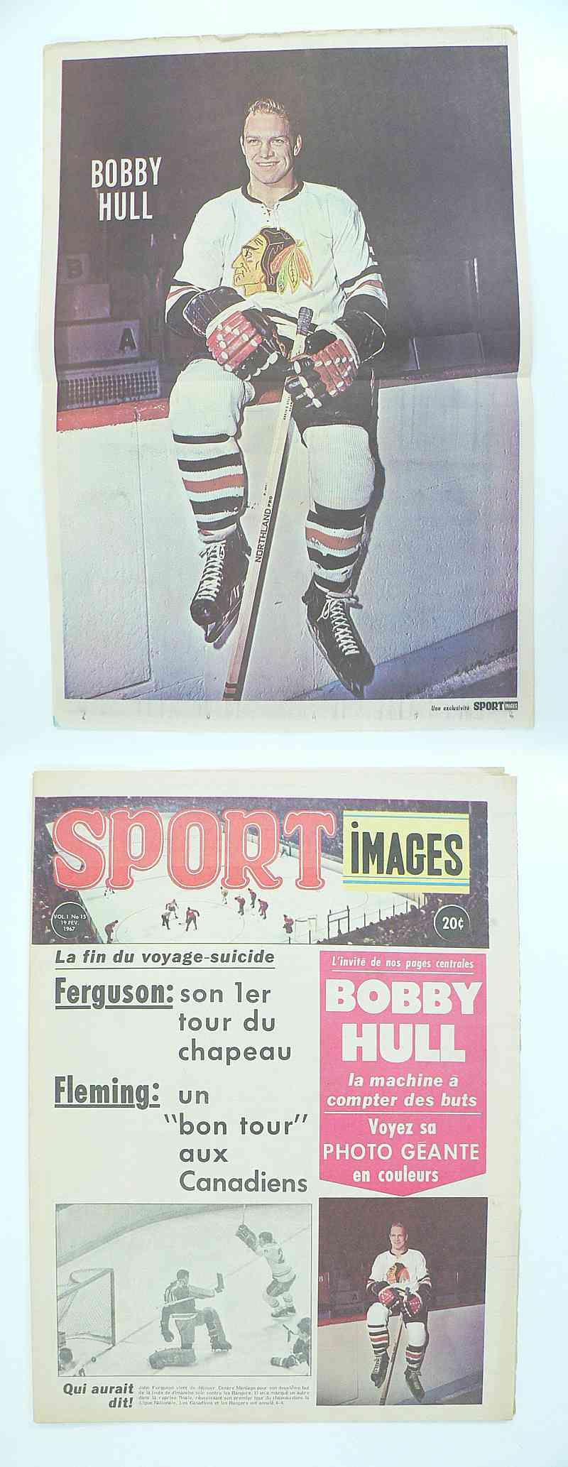 1967 SPORT IMAGES FULL MAGAZINE B.HULL POSTER photo 1967 SPORT IMAGES FULL MAGAZINE B.HULL POSTER photo
