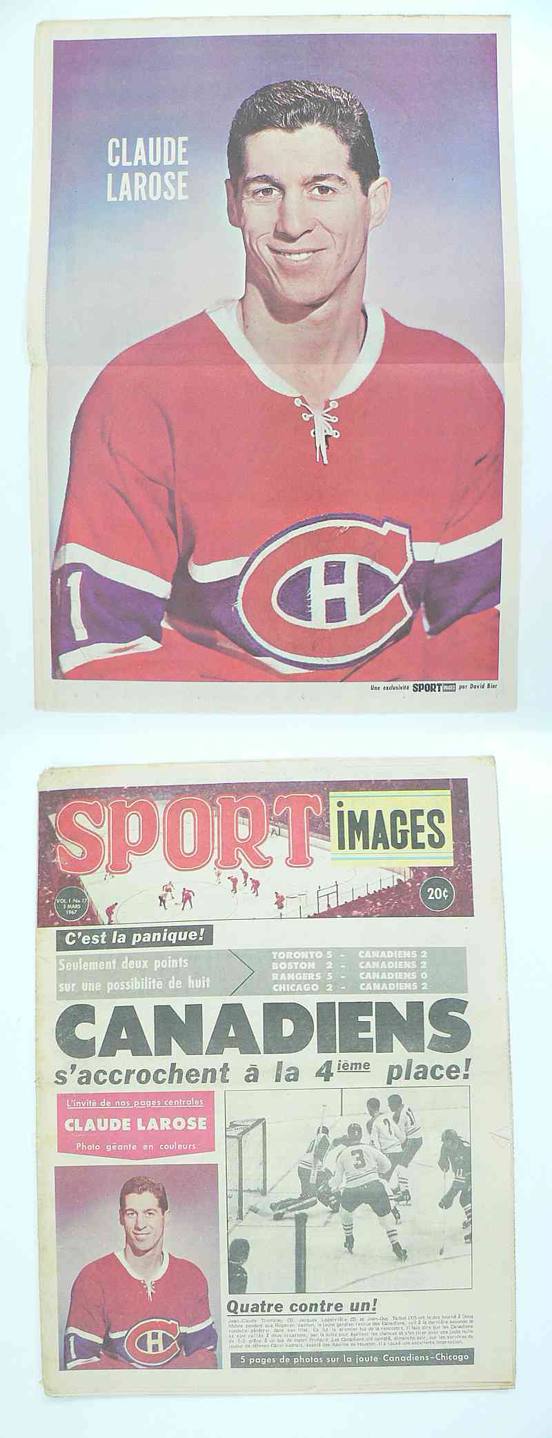 1967 SPORT IMAGES FULL MAGAZINE C.LAROSE POSTER photo 1967 SPORT IMAGES FULL MAGAZINE C.LAROSE POSTER photo