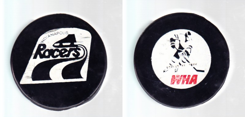 1972-75 WHA BILTRITE INDIANAPOLIS RACERS GAME PUCK photo