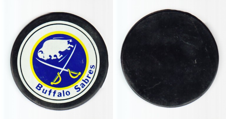 1980-87 NHL VICEROY BUFFALO SABRES PUCK photo