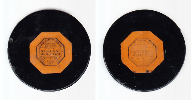 1950-58 NHL CCM GAME PUCK photo