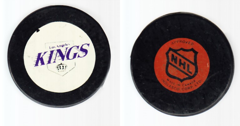 1979-80 NHL BILTRITE LOS ANGELES KINGS GAME PUCK photo 1979-80 NHL BILTRITE LOS ANGELES KINGS GAME PUCK photo