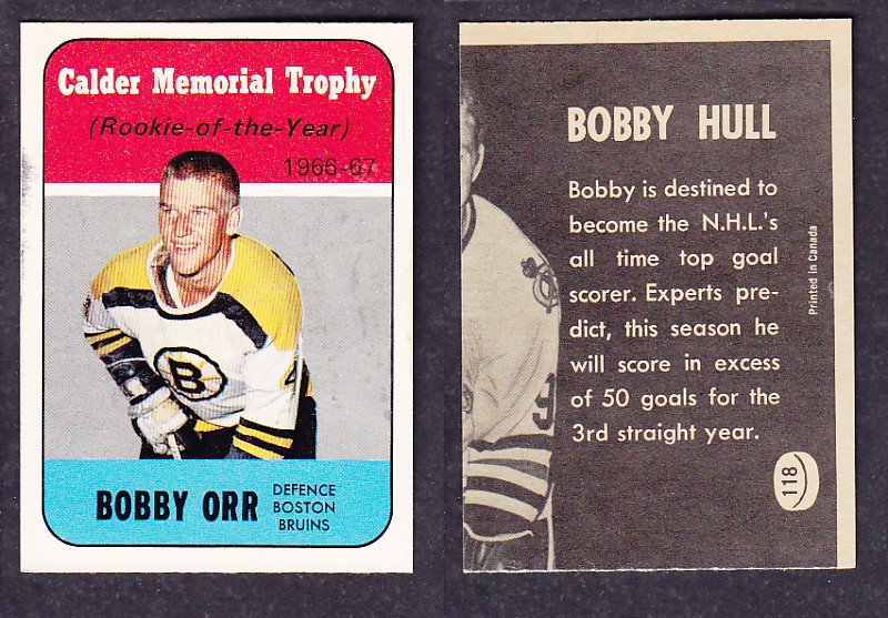 1967-68 TOPPS HOCKEY CARD #118 B.ORR photo 1967-68 TOPPS HOCKEY CARD #118 B.ORR photo