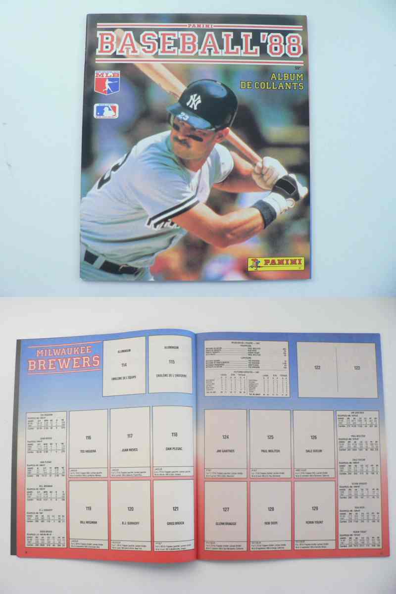 1988 PANINI BASEBALL STICKERS EMPTY ALBUM  photo