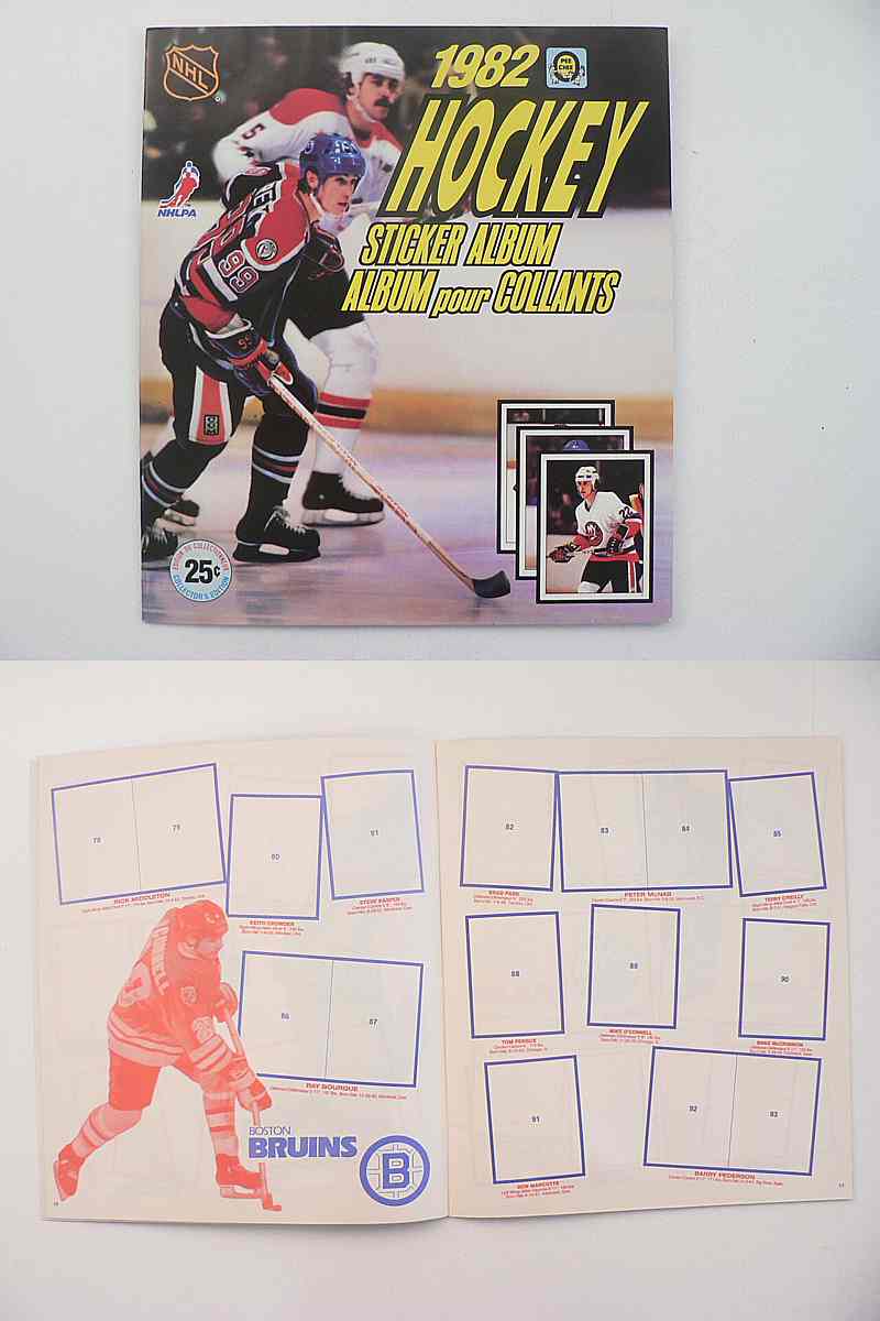 1982-83 O-PEE-CHEE NHL STICKERS EMPTY ALBUM photo