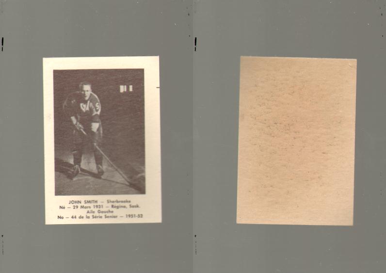 1951-52 LAVAL DAIRY HOCKEY CARD #44 J. SMITH photo