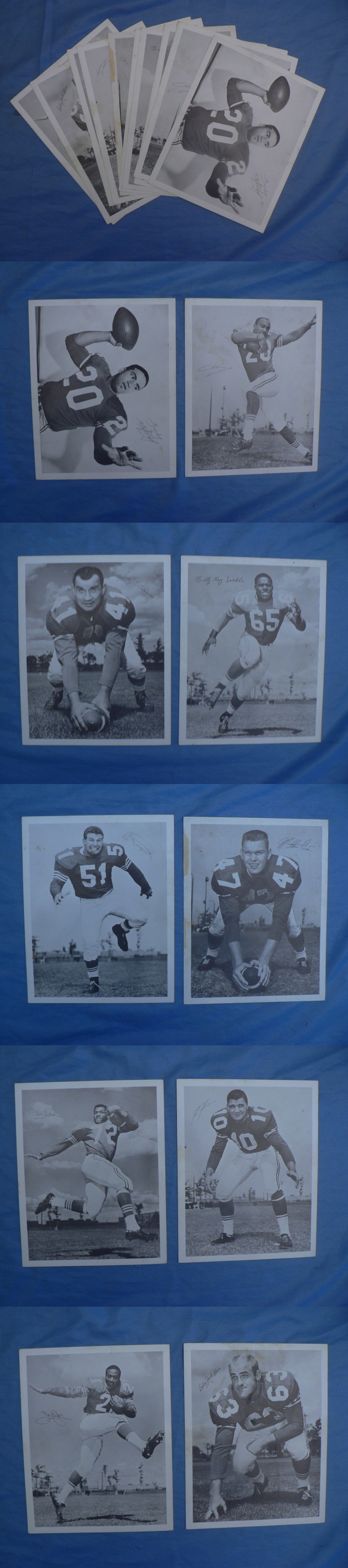 1950'S CFL MONTREL ALOUETTES TEAM SET PHOTO 10 photo