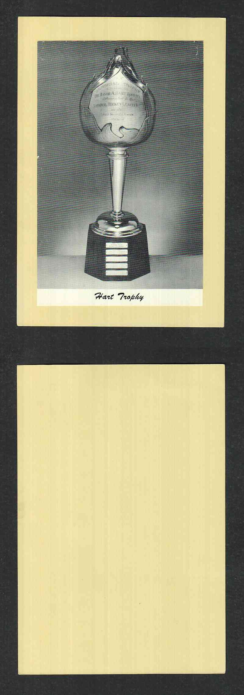 1945-64 BEEHIVE PHOTO GR.2 HART TROPHY photo 1945-64 BEEHIVE PHOTO GR.2 HART TROPHY photo