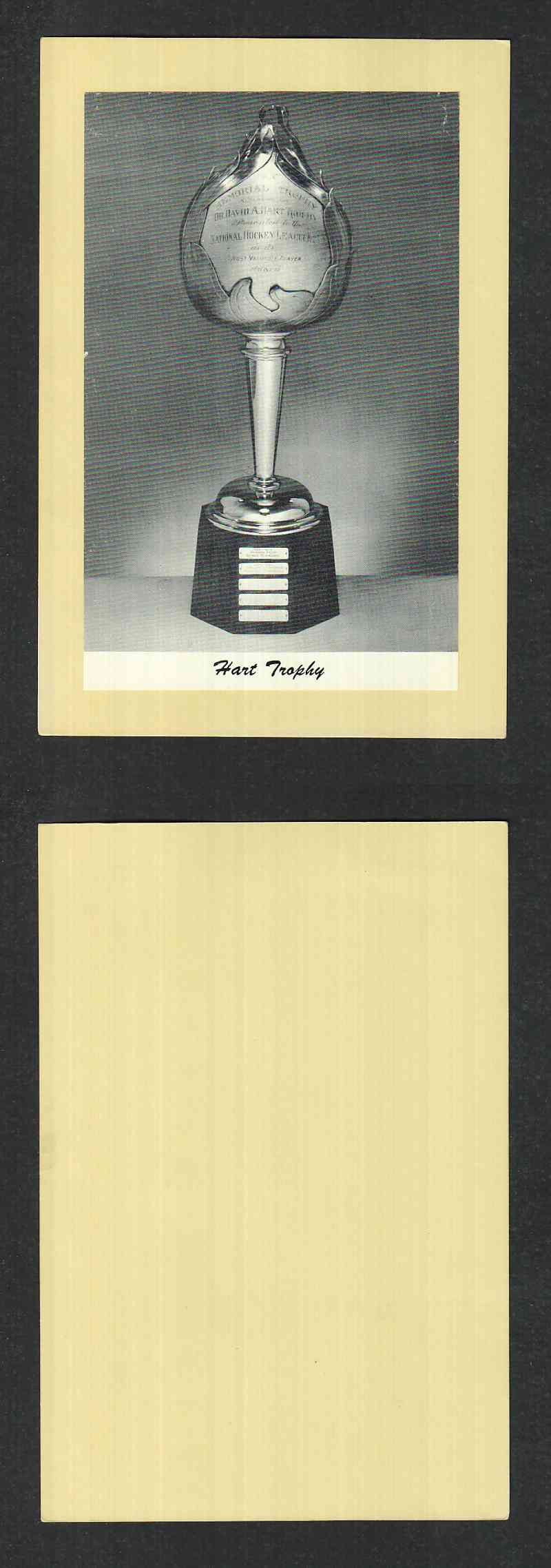 1945-64 BEEHIVE PHOTO GR.2 HART TROPHY photo