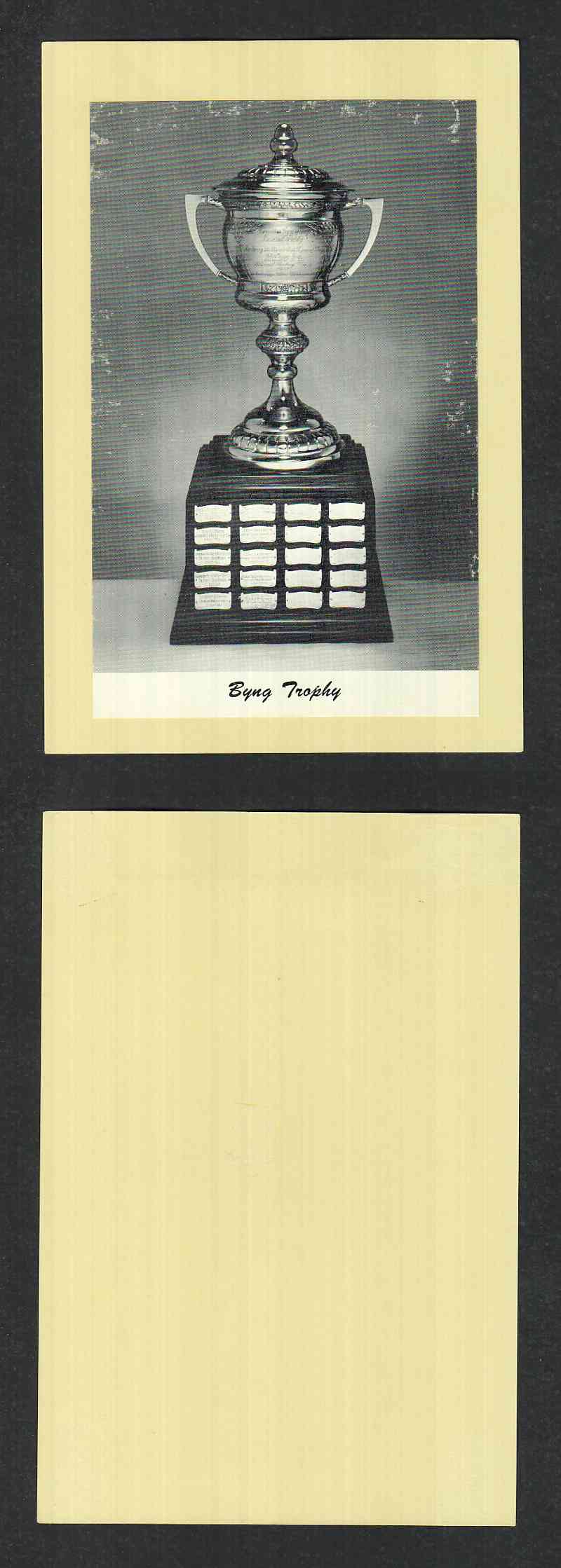 1945-64 BEEHIVE PHOTO GR.2 BYNG TROPHY photo 1945-64 BEEHIVE PHOTO GR.2 BYNG TROPHY photo