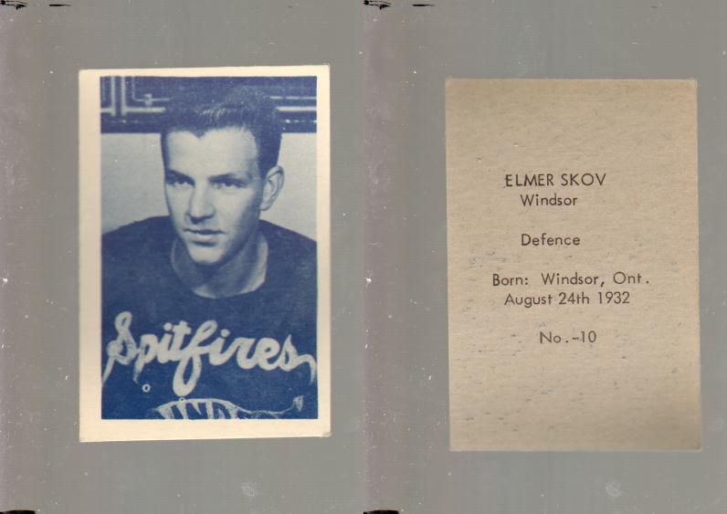 1952-53 OHL ANONYMOUS HOCKEY CARD #10 E. SKOV photo 1952-53 OHL ANONYMOUS HOCKEY CARD #10 E. SKOV photo