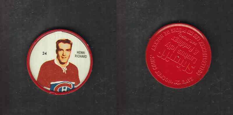 1960-61 SHIRRIFF HOCKEY COIN #34 H. RICHARD photo 1960-61 SHIRRIFF HOCKEY COIN #34 H. RICHARD photo