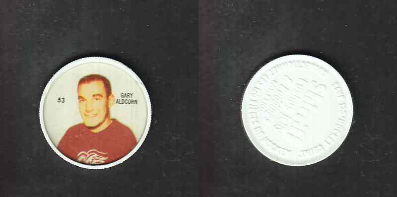 1960-61 SHIRRIFF HOCKEY COIN #53 G. ALDCORN photo 1960-61 SHIRRIFF HOCKEY COIN #53 G. ALDCORN photo