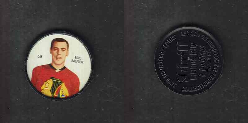 1960-61 SHIRRIFF HOCKEY COIN #68 E. BALFOUR photo 1960-61 SHIRRIFF HOCKEY COIN #68 E. BALFOUR photo
