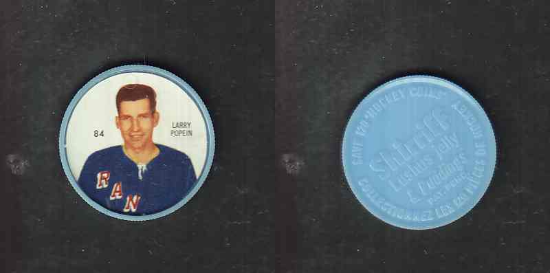 1960-61 SHIRRIFF HOCKEY COIN #84 L. POPEIN photo 1960-61 SHIRRIFF HOCKEY COIN #84 L. POPEIN photo
