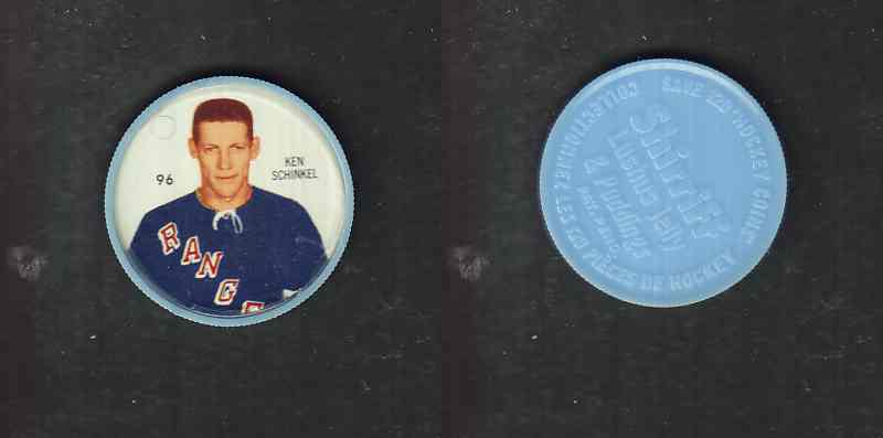 1960-61 SHIRRIFF HOCKEY COIN #96 K. SCHINKEL photo 1960-61 SHIRRIFF HOCKEY COIN #96 K. SCHINKEL photo