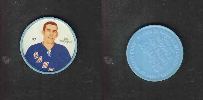 1960-61 SHIRRIFF HOCKEY COIN #97 L. FONTINATO photo