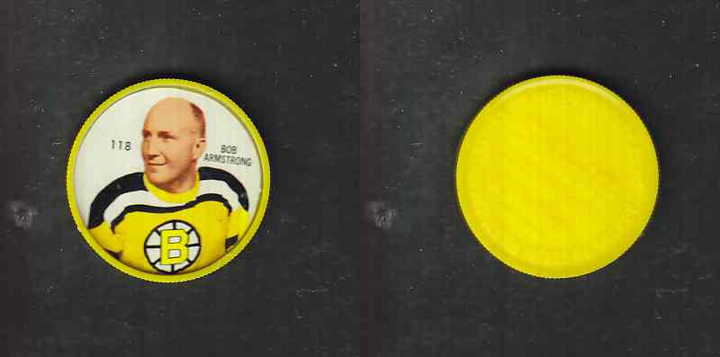1960-61 SHIRRIFF HOCKEY COIN #118 B. ARMSTRONG photo 1960-61 SHIRRIFF HOCKEY COIN #118 B. ARMSTRONG photo
