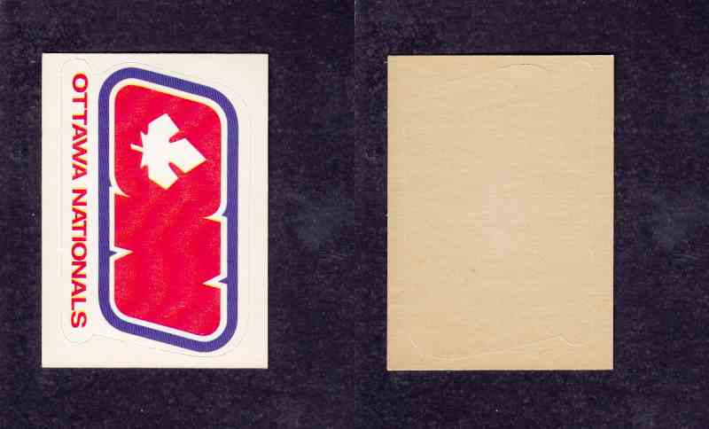 1972-73 O-P-C WHA TEAM EMBLEM OTTAWA NATIONALS photo 1972-73 O-P-C WHA TEAM EMBLEM OTTAWA NATIONALS photo