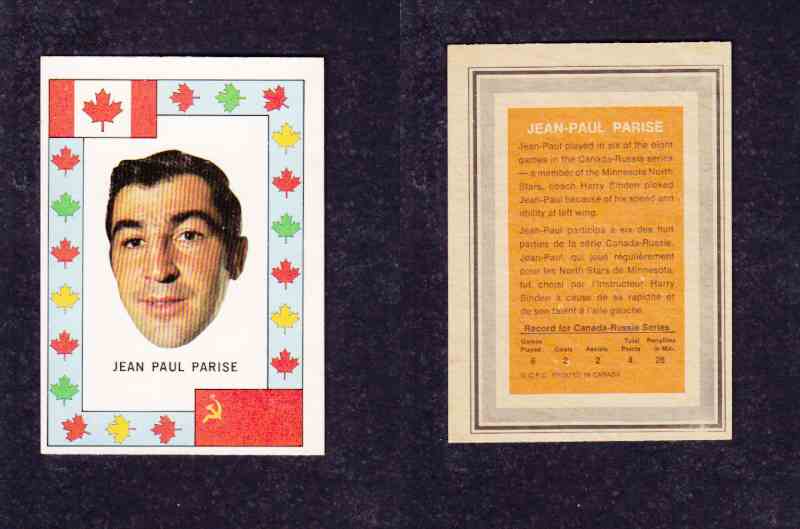 1972-73 O-P-C TEAM CANADA J.-P. PARISE photo 1972-73 O-P-C TEAM CANADA J.-P. PARISE photo