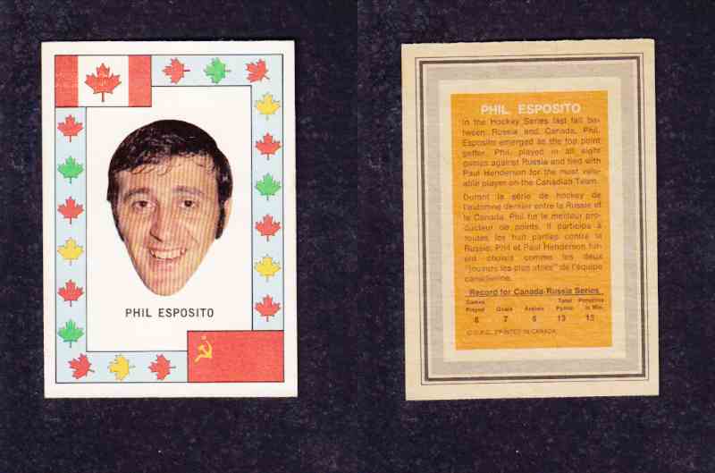 1972-73 O-P-C TEAM CANADA P. ESPOSITO photo 1972-73 O-P-C TEAM CANADA P. ESPOSITO photo