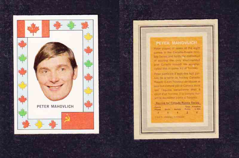 1972-73 O-P-C TEAM CANADA P. MAHOVLICH photo 1972-73 O-P-C TEAM CANADA P. MAHOVLICH photo