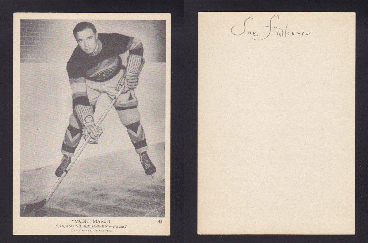 1939-40 O-PEE-CHEE HOCKEY CARD ''MUSH'' MARCH photo 1939-40 O-PEE-CHEE HOCKEY CARD ''MUSH'' MARCH photo