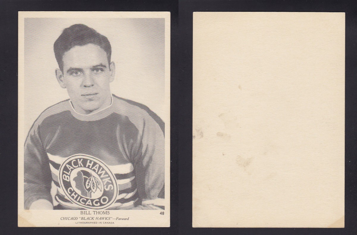 1939-40 O-PEE-CHEE HOCKEY CARD B. THOMS photo 1939-40 O-PEE-CHEE HOCKEY CARD B. THOMS photo