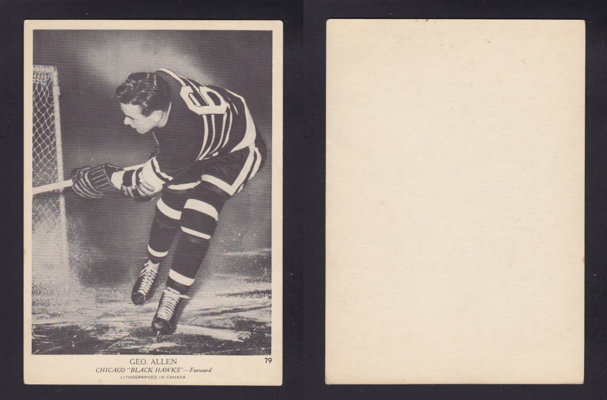 1939-40 O-PEE-CHEE HOCKEY CARD G. ALLEN photo 1939-40 O-PEE-CHEE HOCKEY CARD G. ALLEN photo