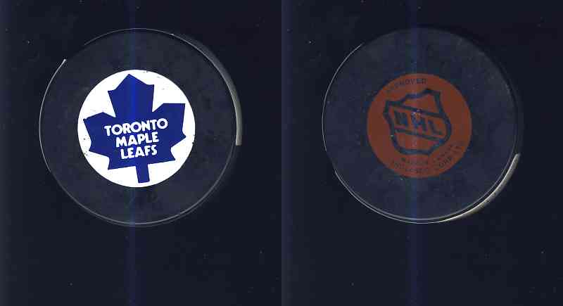 1980-85 VICEROY V4 TORONTO MAPLE LEAFS GAME PUCK photo 1980-85 VICEROY V4 TORONTO MAPLE LEAFS GAME PUCK photo