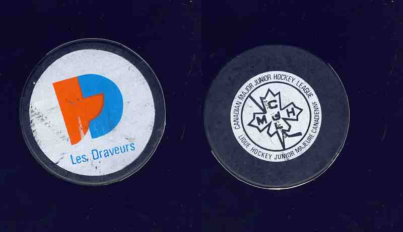 1973-80 BILTRITE B2 TROIS-RIVIERES DRAVEURS GAME PUCK photo 1973-80 BILTRITE B2 TROIS-RIVIERES DRAVEURS GAME PUCK photo