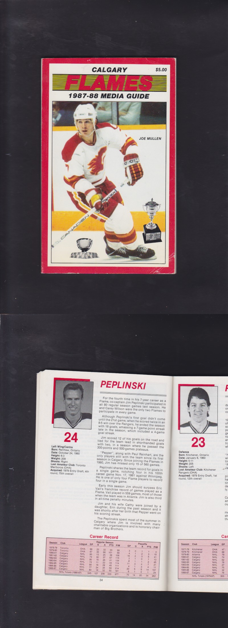 1987-88 CALGARY FLAMES YEARBOOK photo