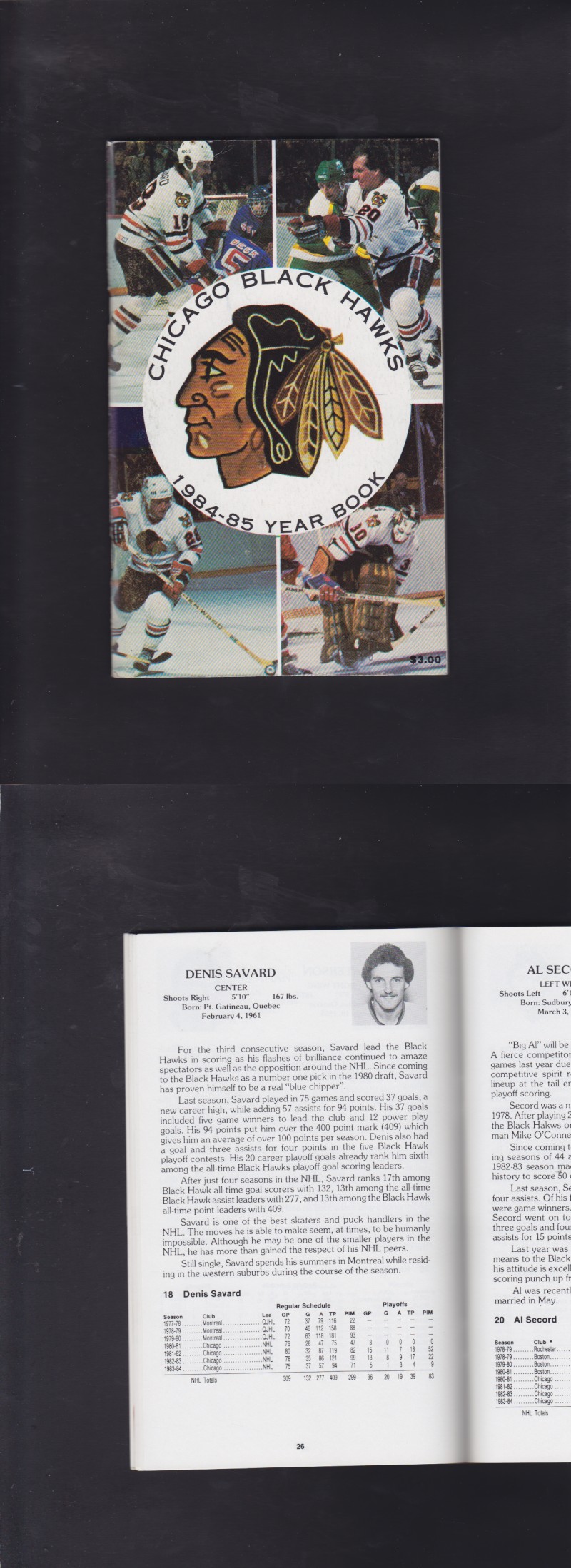 1984-85 CHICAGO BLACKHAWKS YEARBOOK photo