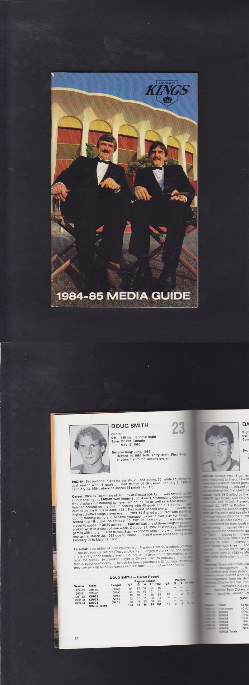 1984-85 LOS ANGELES KINGS YEARBOOK photo