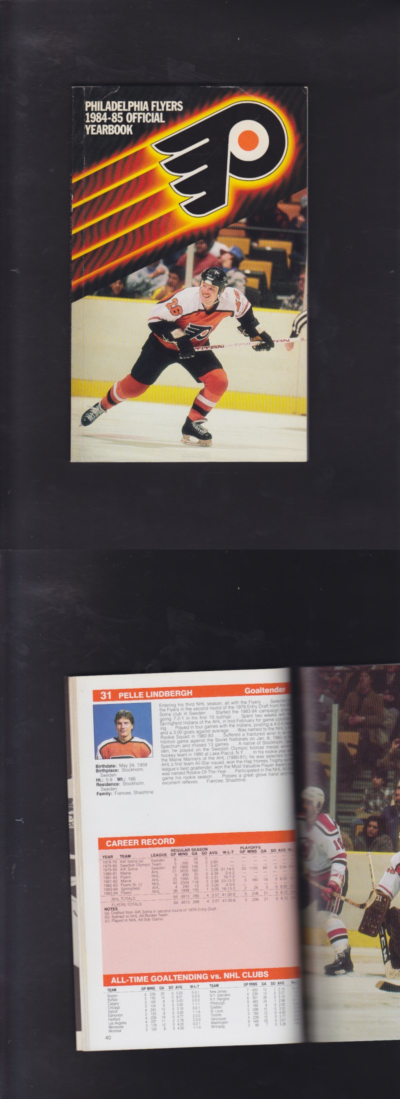 1984-85 PHILADELPHIA FLYERS YEARBOOK photo