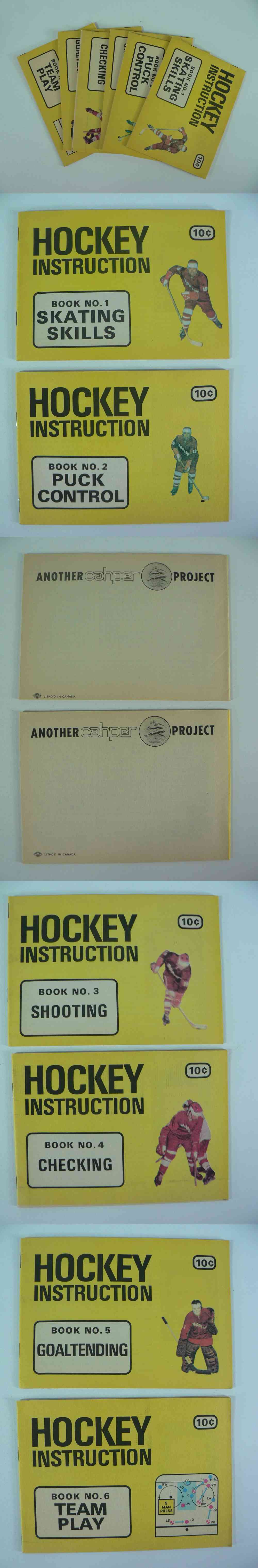 1975-76 TOWERS/BONIMART HOCKEY INSTRUCTION BOOKLETS FULL SET 6/6 photo 1975-76 TOWERS/BONIMART HOCKEY INSTRUCTION BOOKLETS FULL SET 6/6 photo
