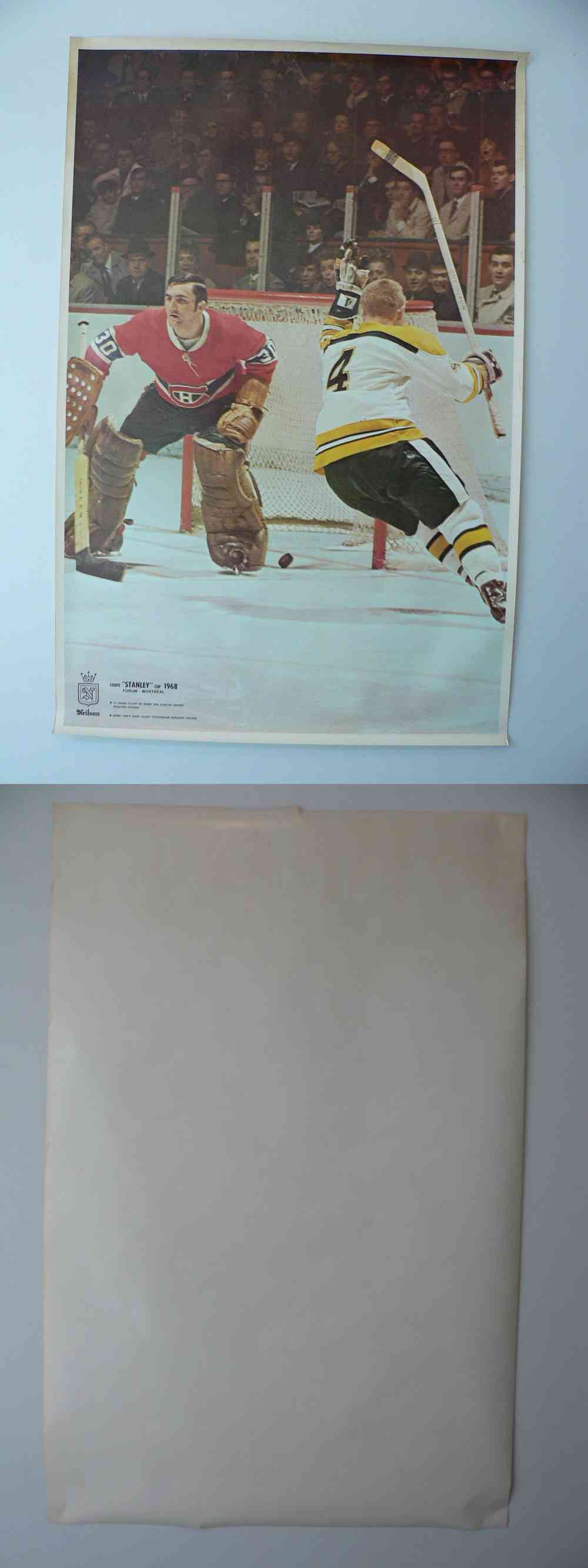 1968 NEILSON'S STANLEY CUP POSTER B. ORR/ R. VACHON photo 1968 NEILSON'S STANLEY CUP POSTER B. ORR/ R. VACHON photo