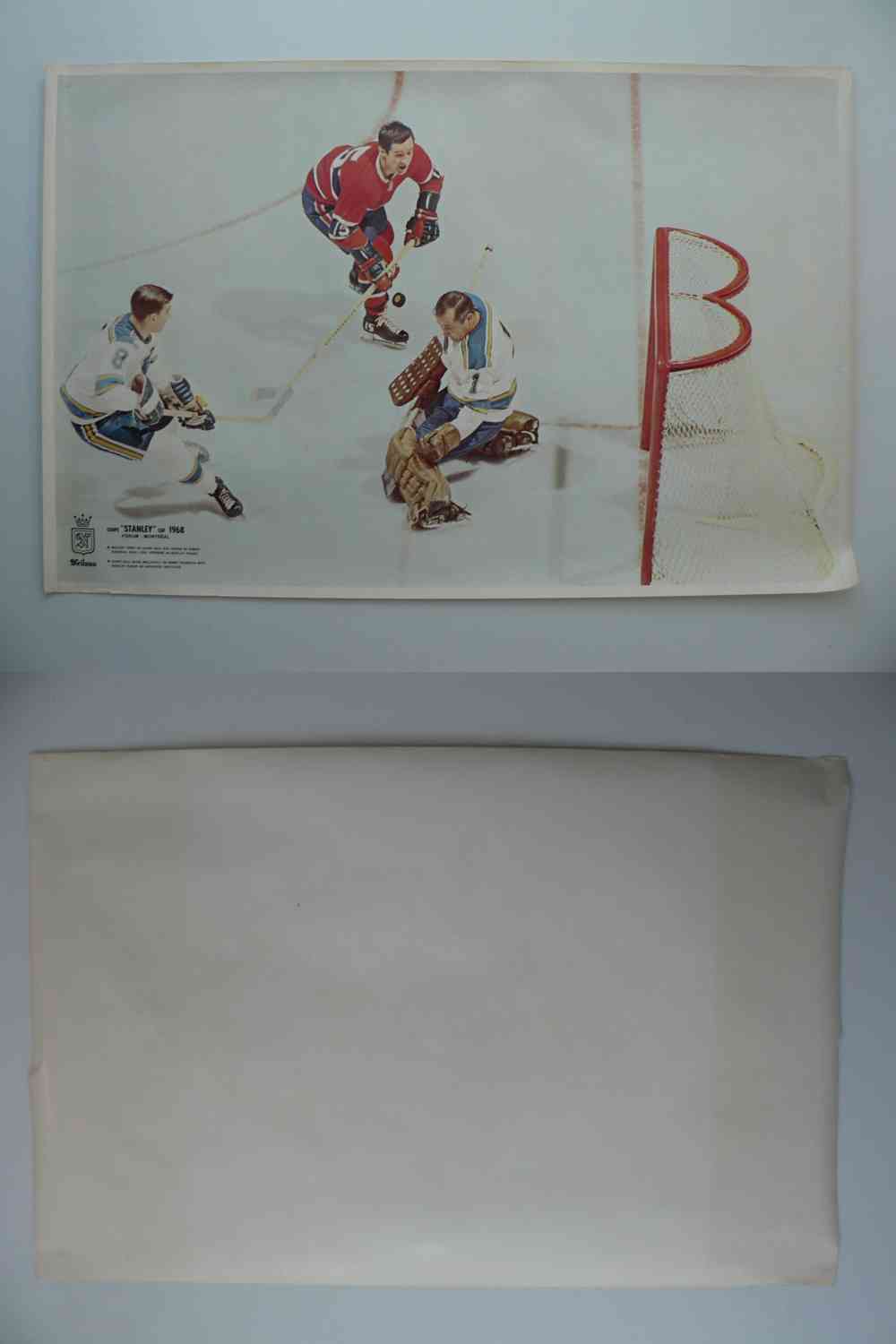 1968 NEILSON'S STANLEY CUP POSTER ROUSSEAU /HALL photo 1968 NEILSON'S STANLEY CUP POSTER ROUSSEAU /HALL photo