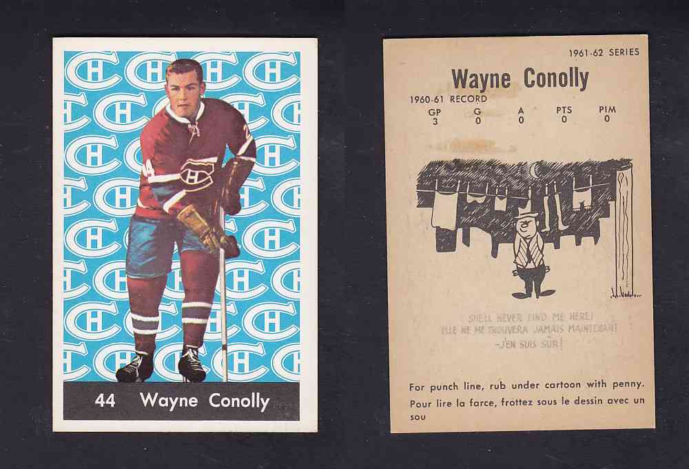 1961-62 PARKHURST HOCKEY CARD #44 W. CONOLLY photo 1961-62 PARKHURST HOCKEY CARD #44 W. CONOLLY photo