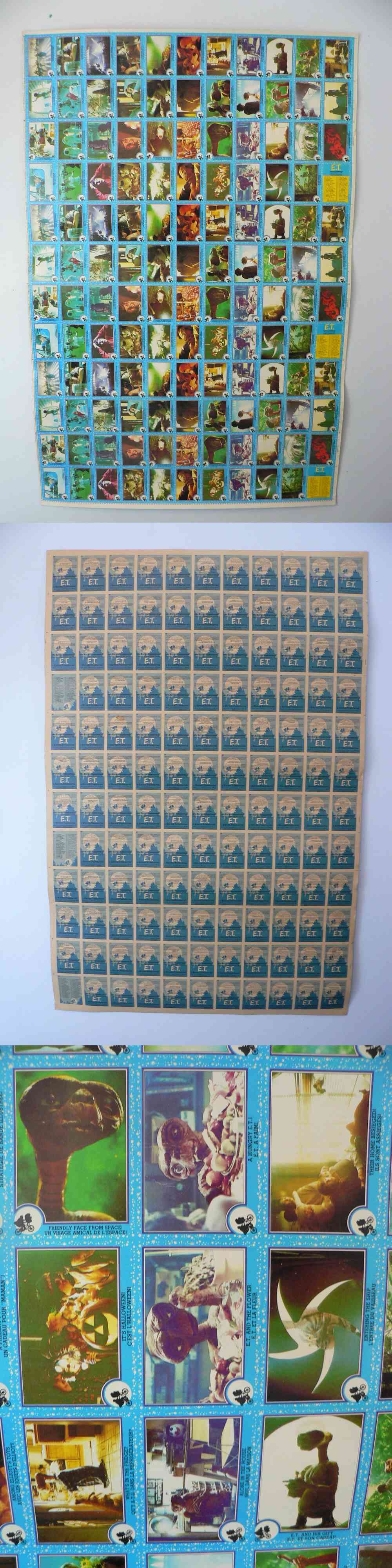 1982 O-PEE-CHEE E.T. CARD FULL SET UNCUT SHEET photo