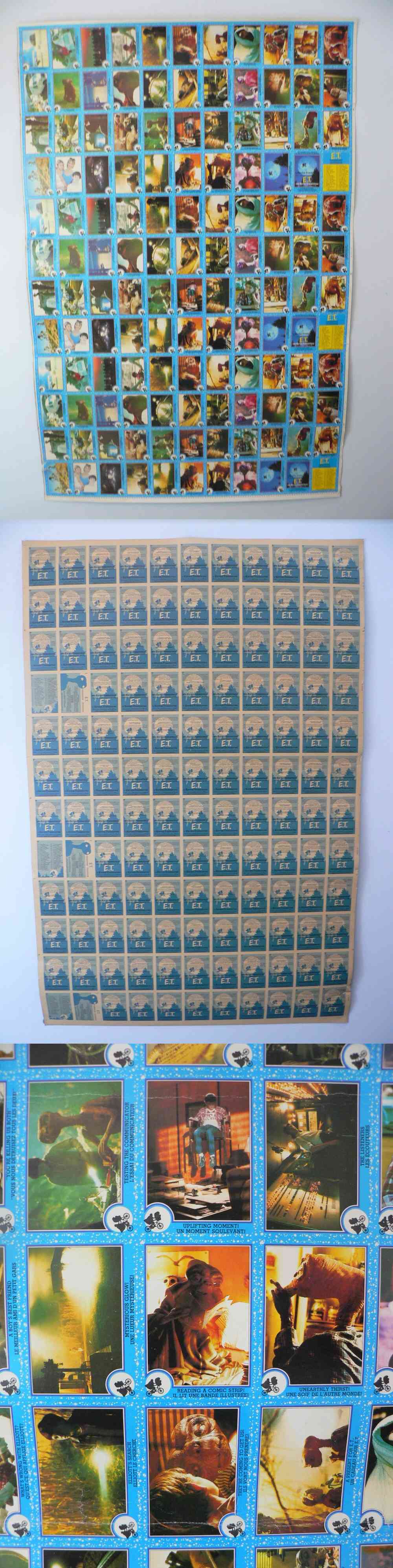 1982 O-PEE-CHEE E.T. CARD FULL SET UNCUT SHEET photo