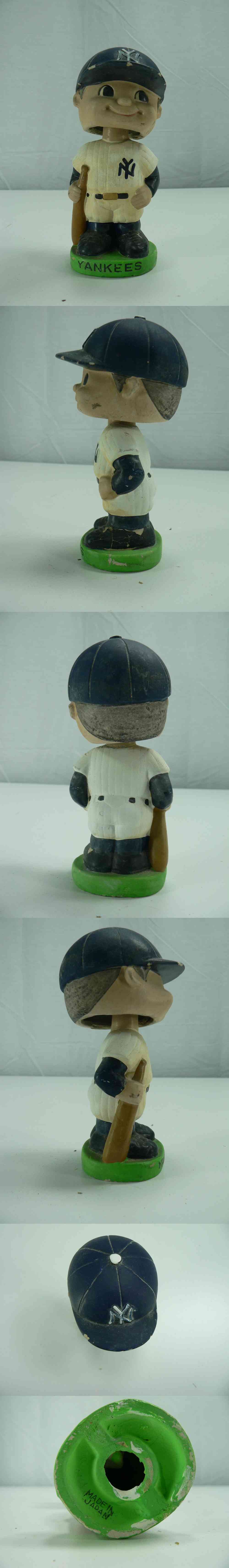 1960'S NEW YORK YANKEES BOBBLE HEAD GREEN BASE photo