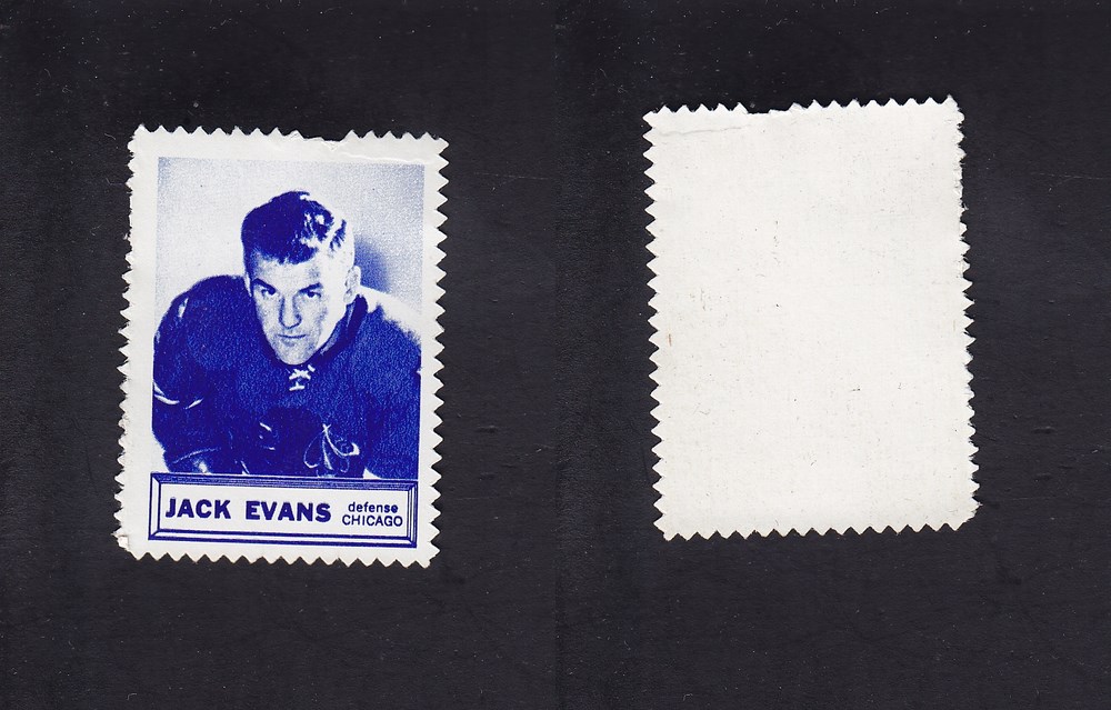 1960-61 TOPPS STAMPS J. EVANS photo 1960-61 TOPPS STAMPS J. EVANS photo