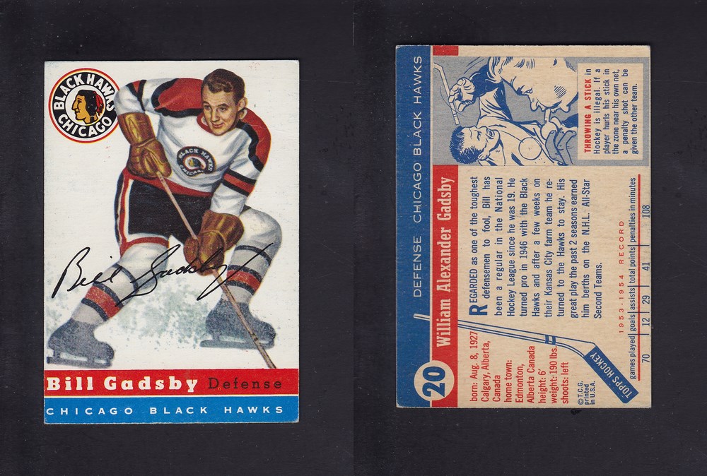 1954-55 TOPPS HOCKEY CARD #20 D. LEWICKI photo 1954-55 TOPPS HOCKEY CARD #20 D. LEWICKI photo