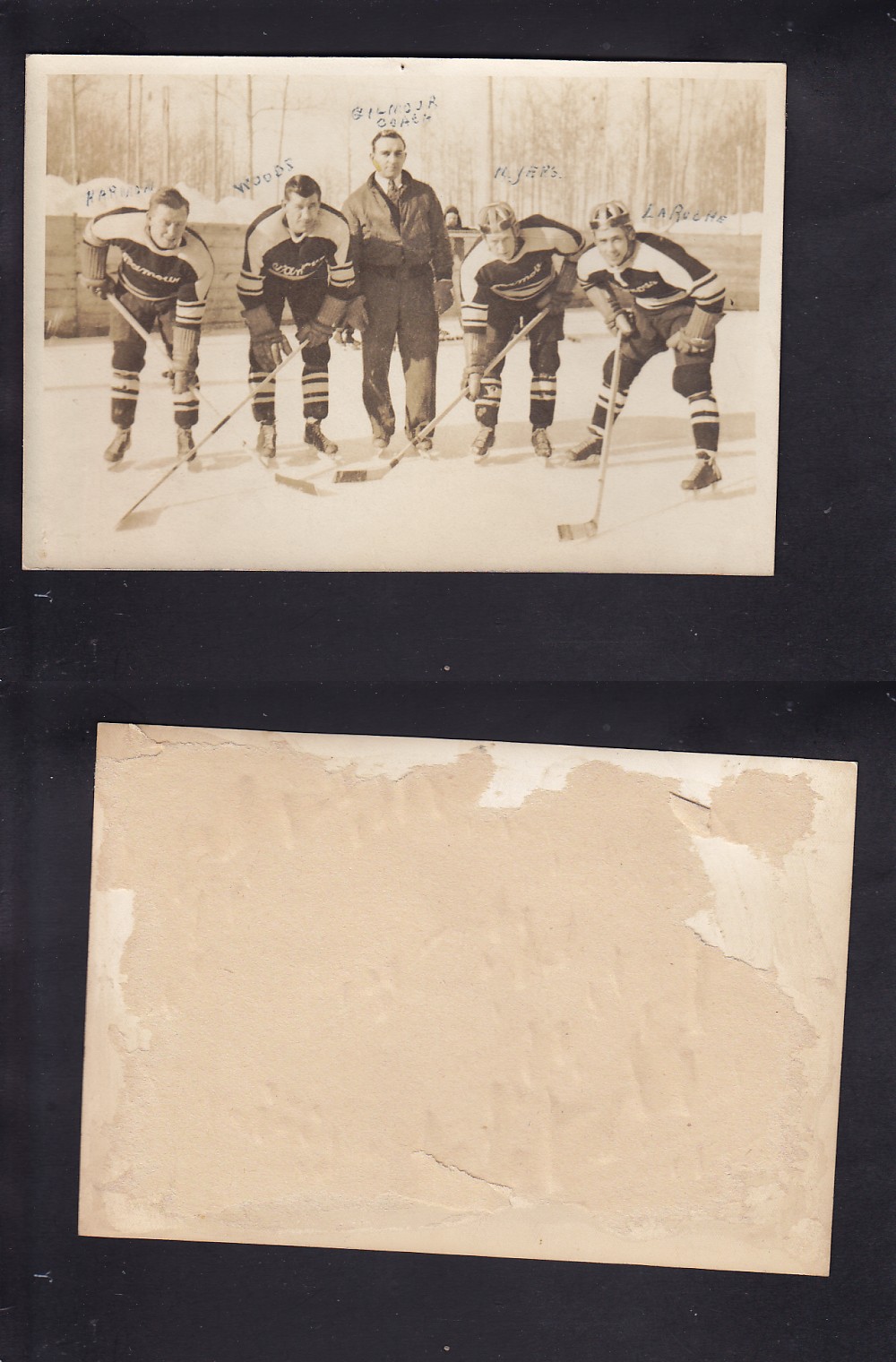 1930'S ORIGINAL HOCKEY PHOTO photo