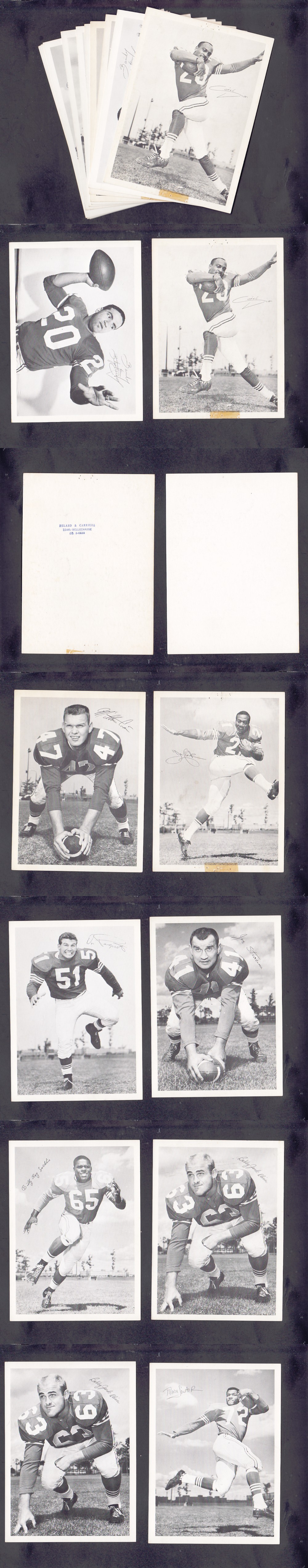 1960'S CFL MONTREAL ALOUETTES PHOTO FULL SET 10/10 photo