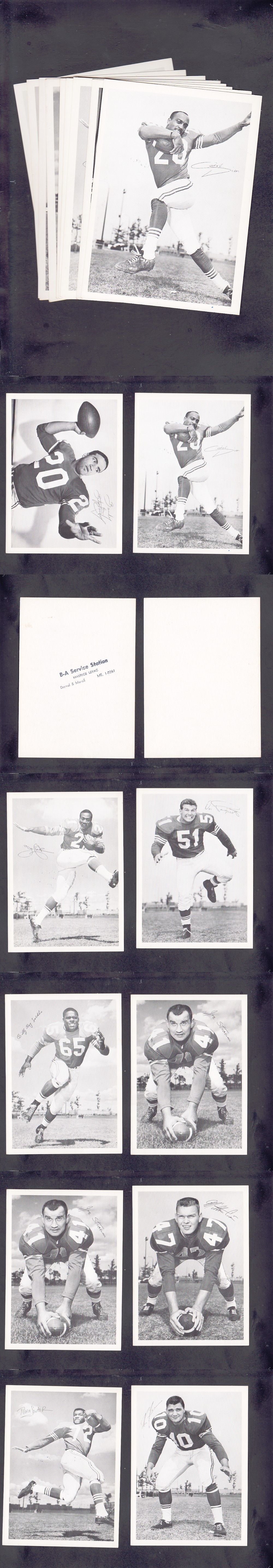 1960'S CFL MONTREAL ALOUETTES PHOTO FULL SET 10/10 photo