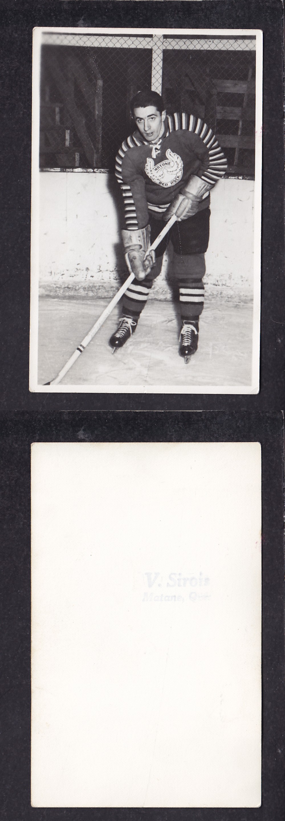 1940'S MATANE HOCKEY TEAM POST CARD photo